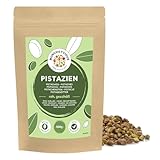 Pistazien roh ohne Schale (500g), Pistazienkerne ungeröstet und ungesalzen, rohe Pistazien geschält 100% rein und naturbelassen, ohne Zusätze und vegan, glutenfrei und laktosefrei