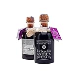 La Secchia - Balsamico Essig aus Modena IGP 'Zwei Sterne', Gereift in 8 Eichenfässern, Mittlere bis Niedrige Dichte, 250 ml Flasche mit Kork-Dosierverschluss, Traditionale Balsamic Vinegar g.g.A.