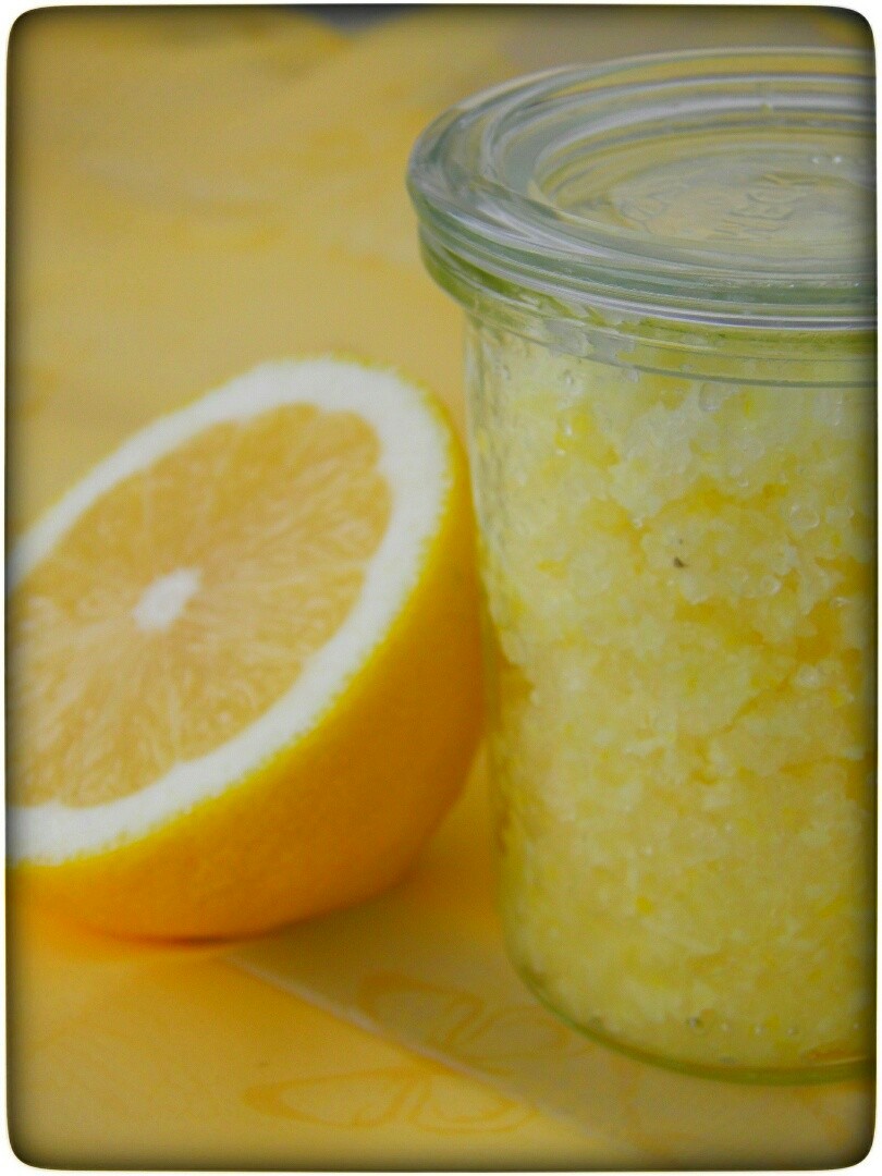 DIY Erfrischendes Zitronen-Peeling gegen Cellulite aus dem Thermomix