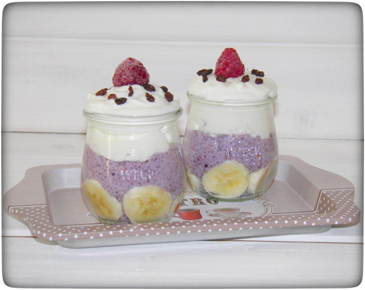 Overnight Oats mit Blaubeer-Chia Pudding - Wiewowasistgut