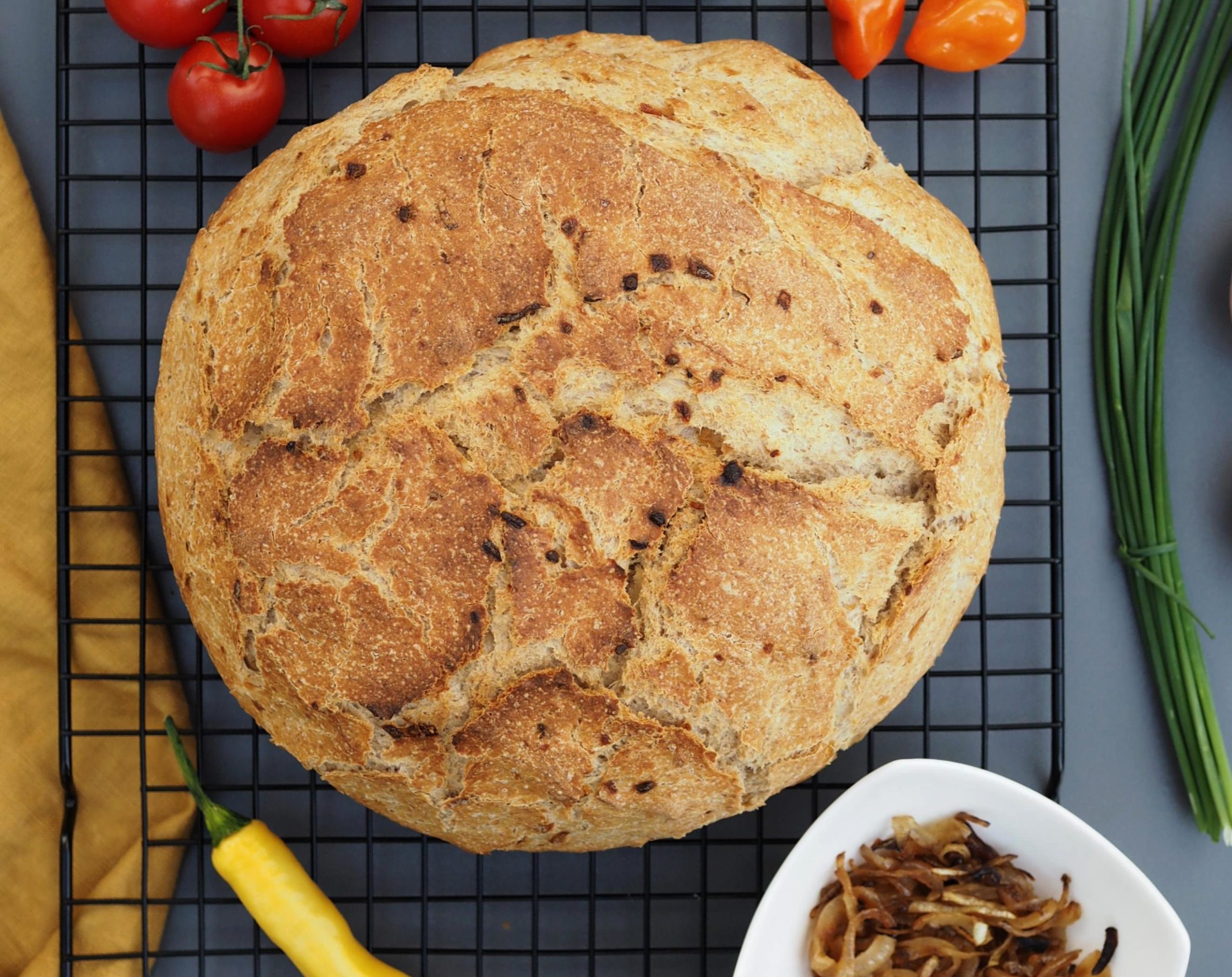 Zwiebelbrot für eine herzhafte Brotzeit