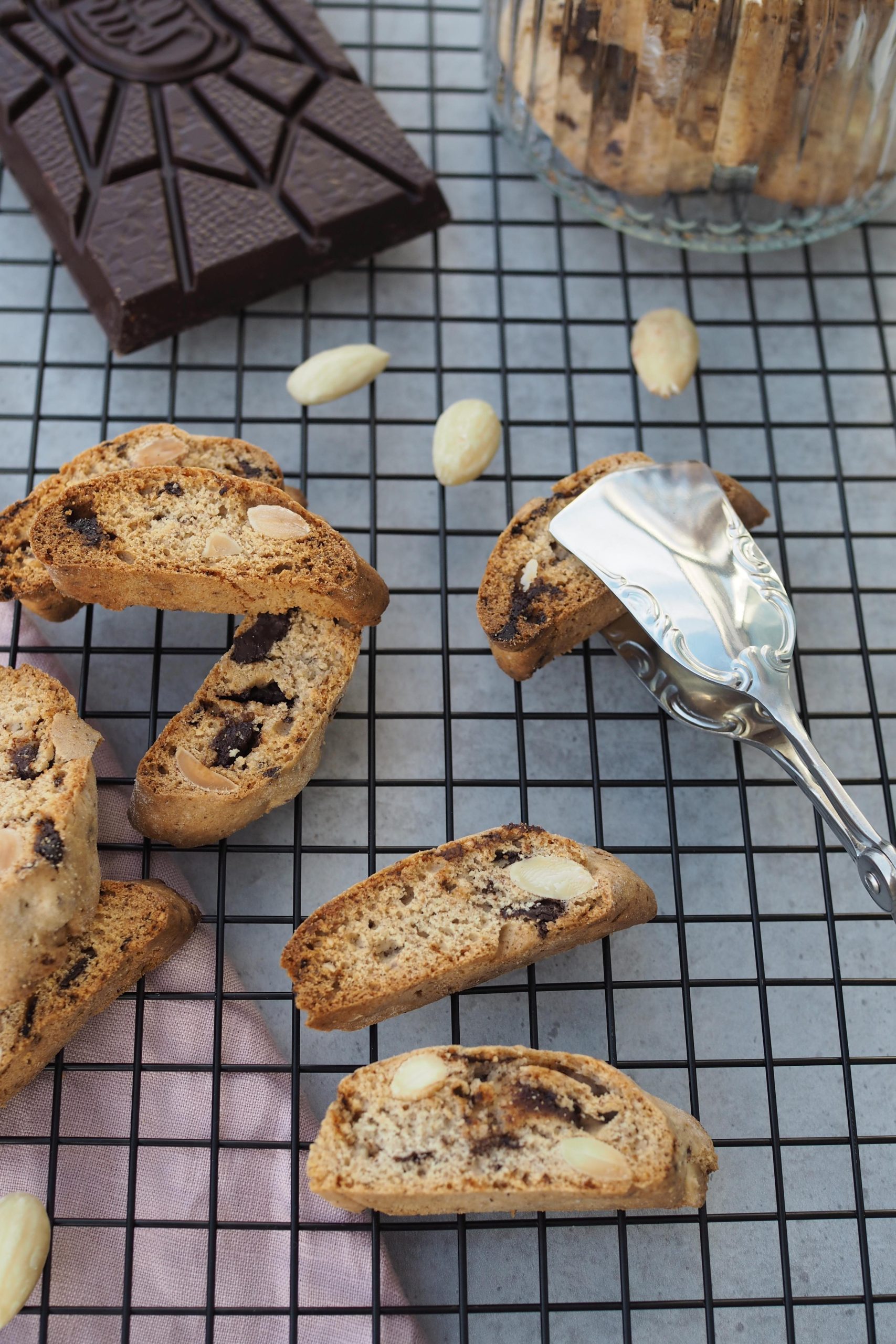 Schoko-Mandel Cantuccini (italienisches Mandelgebäck)