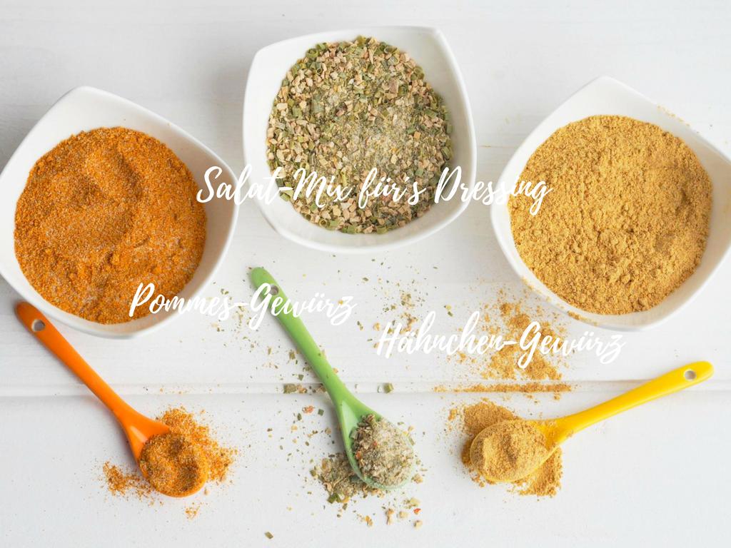 Selbstgemachte Gewürzmischungen für Pommes, Hähnchen & Salat-Fix für´s Dressing - Food & Travel