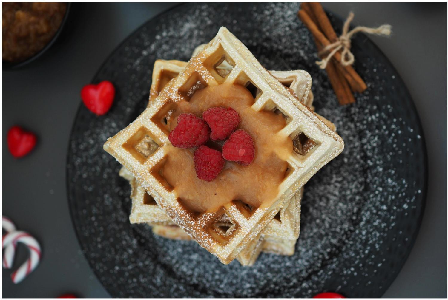 Winterwaffeln Mit Selbstgemachtem Apfelmus Bratapfelmarmelade Wiewowasistgut Com