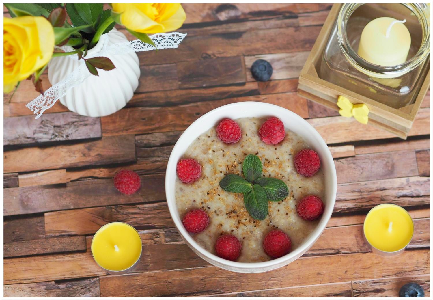 Birnen-Zimt Porridge zum Frühstück