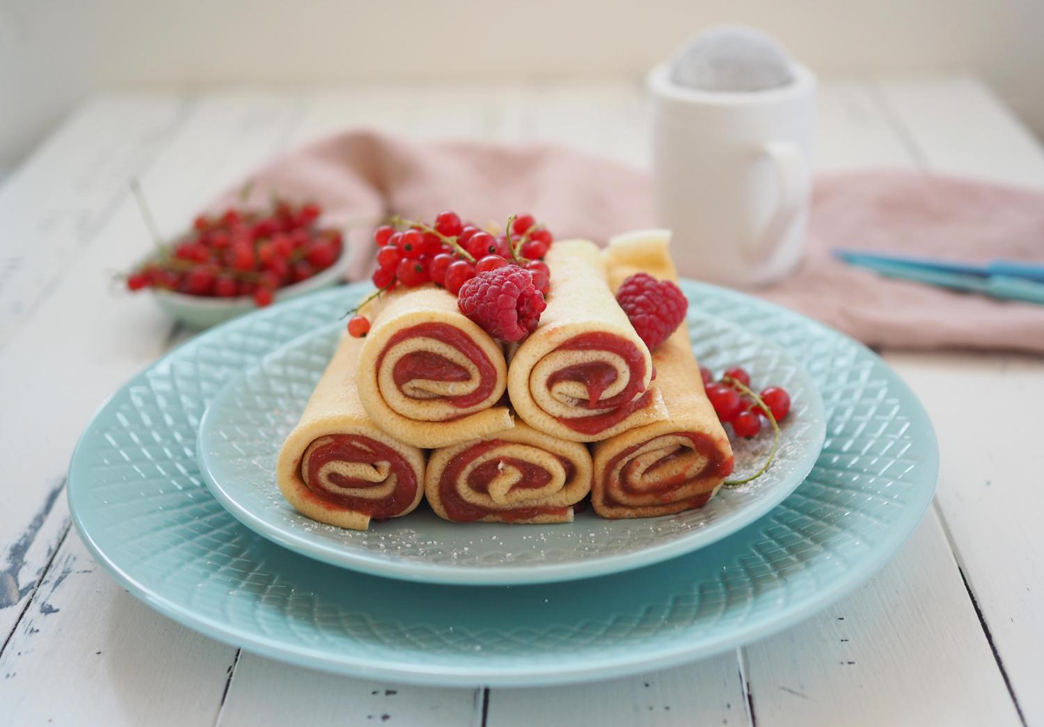 Dinkel Pfannkuchen Ohne Zucker Zuckerfreie Beeren Marmelade Wiewowasistgut Com