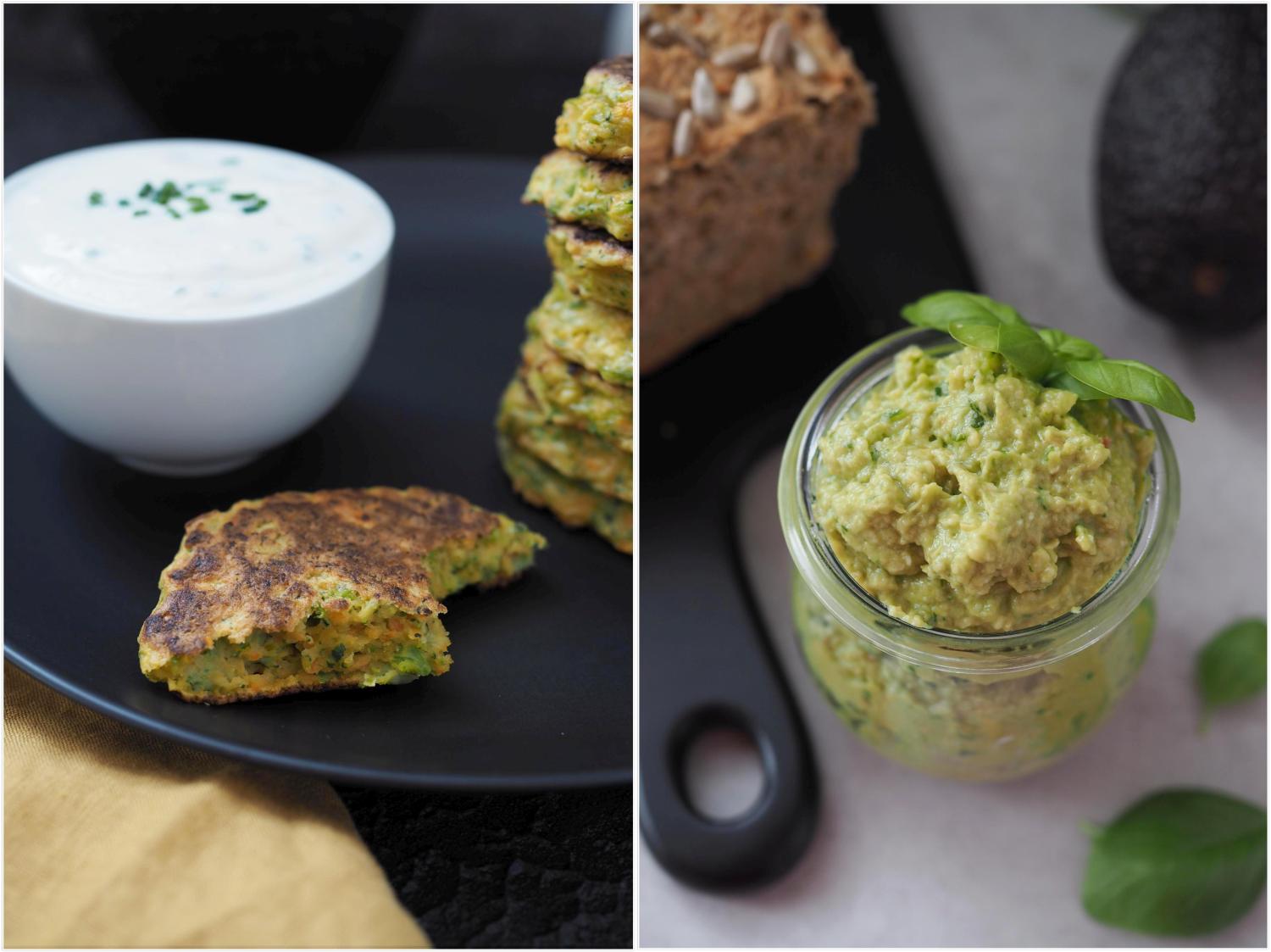 brokkoli-karotten-taler-mit-skyr-schnittlauch-dip - Wiewowasistgut