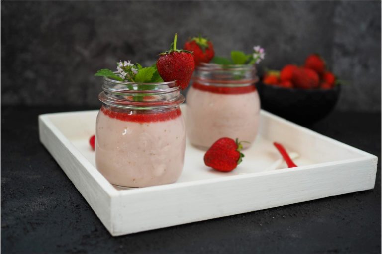 Selbstgemachter Erdbeer-Pudding (ohne Tütchen) &amp; Erdbeermus ...