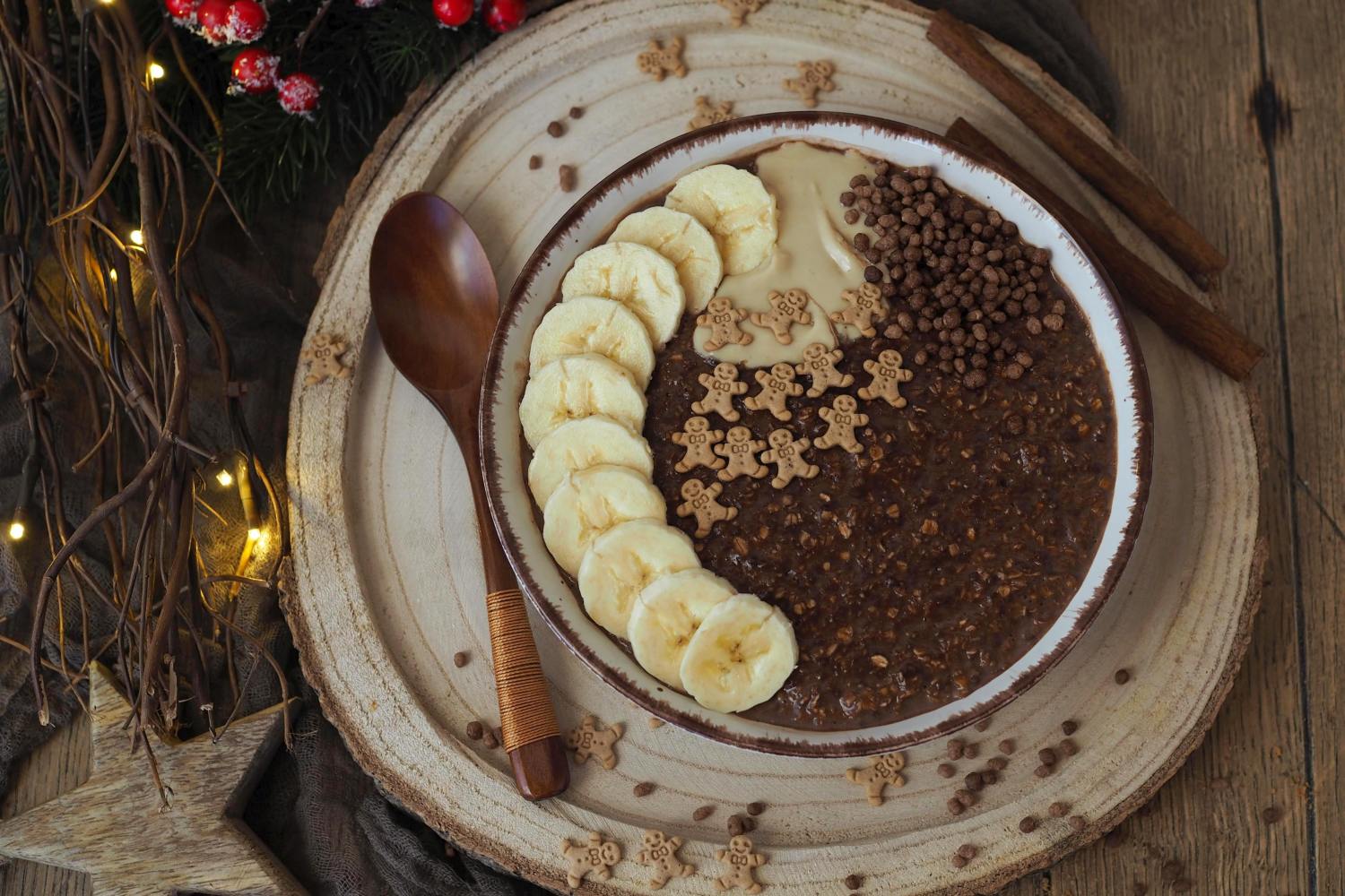 Gesundes Winterfrühstück: Warme Schoko-Oats - Wiewowasistgut