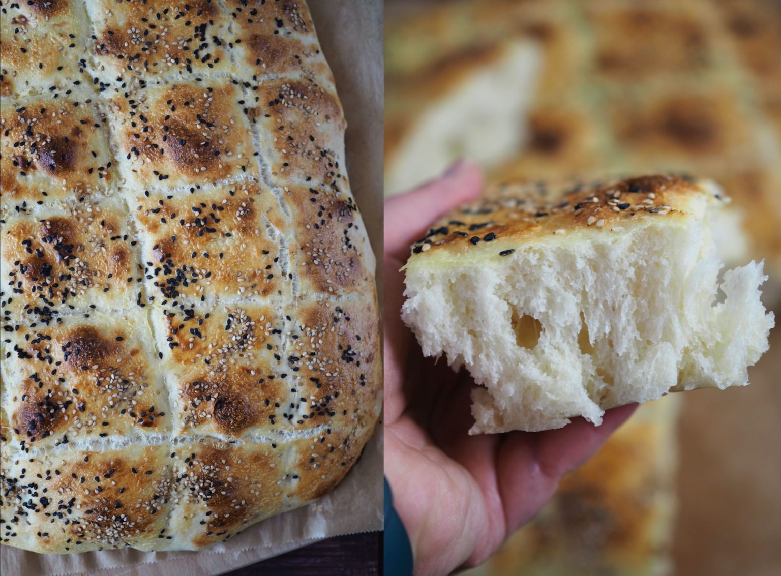 Fluffiges XXL-Fladenbrot aus Dinkelmehl - Wiewowasistgut