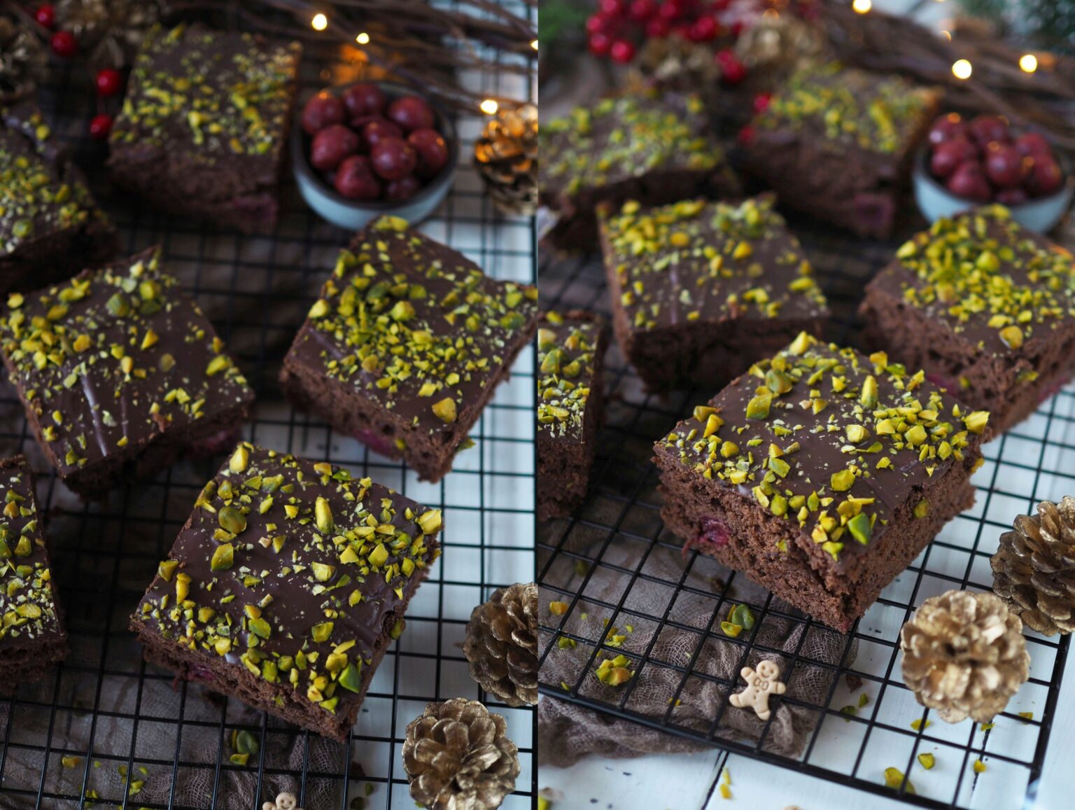 Lebkuchenschnitten mit Zimtkirschen - Wiewowasistgut