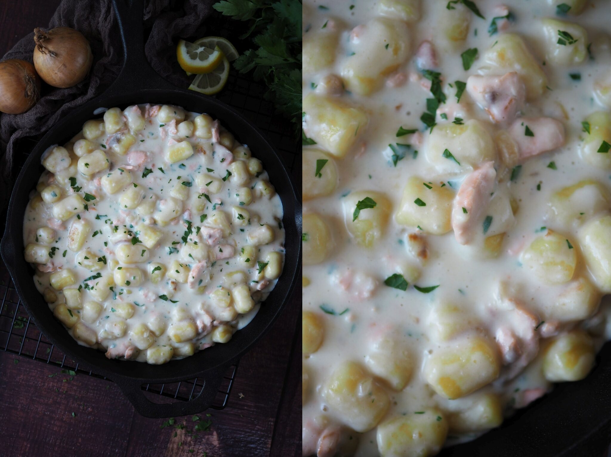 One-Pot Gnocchi-Lachs-Pfanne - Wiewowasistgut