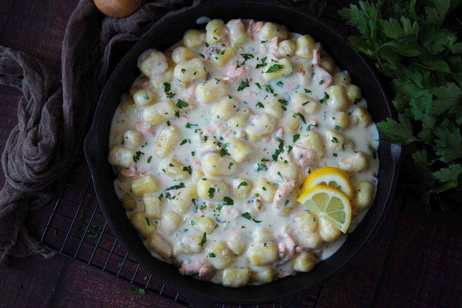 One-Pot Gnocchi-Lachs-Pfanne - Wiewowasistgut