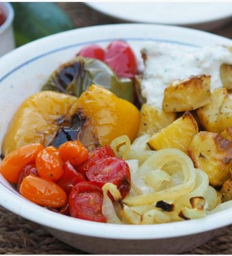 hot-summer-veggies-grilled-tzatziki-bowl